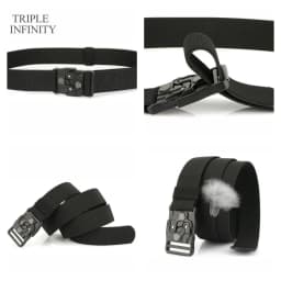 New Original Quick Release Men Belts 125cm Elastic Tactical Belt Metal Buckle Outdoor Breathable Stretch Waist Belt For Drilled