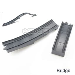 Marumine MOC Block Train Straight Curved Track Crossover Parts Railway Switch Big Size Building Bricks City View Accessories