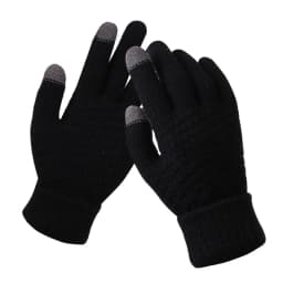 New Solid Color Touch Screen Knitted Gloves For Women Men Winter Outdoor Cycling Warm Knitted Gloves Unisex Daily Wear Touch