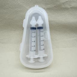 10ML Baby Nasal Syringe Set with 5 Silicone Heads Baby Nasal Aspirator Qucik Syringe Nose Cleaner Rinsing Tools for Infant Kids
