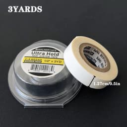 3 Yards All with Box 0.8/1.27/2.54 Cm Width White Ultra Hold Tape Double Side Tape Lace Front Tape Hair Tape Waterproof Wig Tape