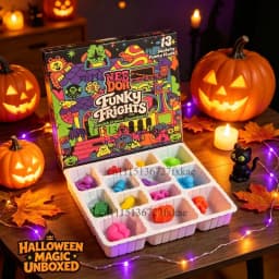 NeeDoh 2026 Calendar Halloween Advent Calendar 24 Days, Spooky Squishy Slow Rise Stress Relief Toys Countdown Gift Box