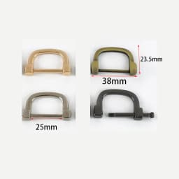 5Pcs Detachable Screw D Buckle U Ring Metal Bag Chain Adjuster Hanger Hooks Clasp Handle Connector DIY Bags Hardware Accessories