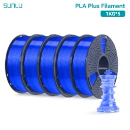 SUNLU 5KG PLAPLUS Filament 1.75MM Neatly Arranged No Knots No Bubble Eco-Friendly Non-Toxic Odorless Bright Color Good Toughness