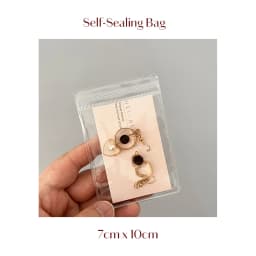10/20 Pieces Self-sealing Bracelet Earrings Plastic Transparent Jewelry Gift Storage PVC Bag For Small Business Customize Logo