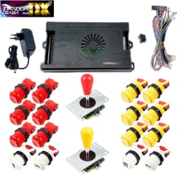 9800 in 1 Pandora Saga DX 2 Plus Arcade Box DIY Kit 8 Way Joystick American Style Push Button Game Console Cabinet Bartop