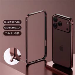 Luxury Light Aluminum Metal Frame For iPhone 12 13 14 Plus 15 16 17 18 Pro Max Bumper Case Thin Alloy Protect Back Accessories