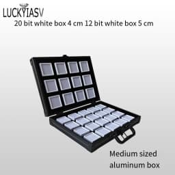 Portable Travel Gems Box Show Gemstone Storage Case Beads Diamond Pendant Exhibition Box Shockproof Gem Jars Exhibition Tray
