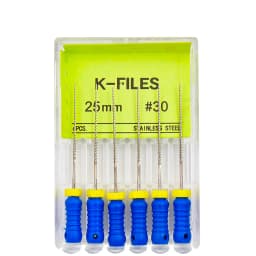 6Pcs/Pack Dental Endo Files Hand Use K Files Stainless Steel Root Canal Treatment Drills Endodontic Instruments
