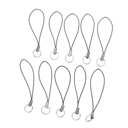 10pcs Hand Wrist Lanyard String Short Grip Lanyard Mobile Phone Strap for USB Flash Drive Keychain ID Badge Holder DIY Hang Rope