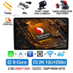 Android 16 Car Radio For Fiat Ducato 3 2006 - 2022 Carplay Auto Multimedia Stereo Player GPS Navi BT 360 Camera 4G WIFI QLED DSP