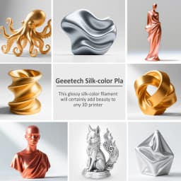 GEEETECH Silk PLA 3d Filament Wire 1kg 1.75mm Spool Wire 3D Printer Material 3D Print Refills, Fast Delivery Vacuum Package