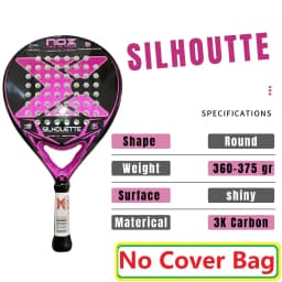 NOX AT10 ML10 3K 12K 18K 2023-2026 Padel Racket Carbon Fiber Surface with EVA Memory Flex Foam Core Lightweight Padel Racquet