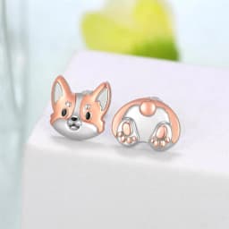 Cute Girl Cat Stud Earrings Exquisite Women's Earrings Fashion Accessories Party Jewelry Full Rhinestone Stud Earrings Girl Gift