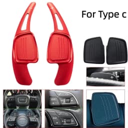 Aluminum Alloy Steering Wheel Paddle Shift for Audi 2017-2019 S3 S5 SQ2 SQ5 TT A3 8V A4 A5 Q2 Q3 Q5 Q7 - Performance Upgrade Acc