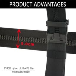 TUSHI Brand 5CM Wide Double-Layer Reinforced Automatic Buckle Shooting Training Quick Hanging Pistol Nylon Belt Outdoor Leisure