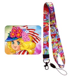 Girl Candy Lanyards Keychain ID Name Card Holder Cartoon Credit Card Cover Gift Card Protection