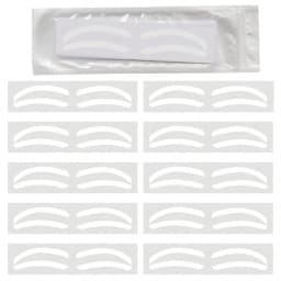 2024 Disposable Eyebrow Design Stencil Eyebrow Tint Airbrush Auxiliary Sticker for Brows Shaping with Single EyebrowsType Option