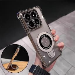 Shockproof Magnetic Bracket Phone Case For Motorola Moto Edge 70 60 50 Fusion Pro Neo G77 G84 G54 G34 G24 G14 G04 Stand Cover