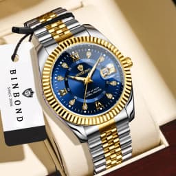 BINBOND Original Couple's Quartz Watches Luminous Waterproof Gift For Lover Men's Women's Watch Mujer Relojios +Gift Box