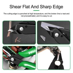 RELIFE RL-111 RL-113 Portable Diagonal Cutting Pliers Sharp Jaws for Cell Phone Repair Cutting Wire and Cable Repair Tool
