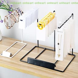 [C]Iron Bracket Jewelry Display Rack Household Desktop Decoration Earrings Necklace Storage Headrope String Organizing Rack