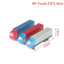 1:100-200 Dollhouse Miniature Car Truck Container Model Car Toy Doll Decor Toy игрушки для детей miniature items