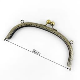 Bronze Purse Handle Semicirc Frame Purses Bags Metal Kiss Clasp Lock Sewing Handbag Handles DIY Bag Accessories