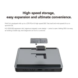 Khadas Mind Pro/2/2s AI Mini PC, Micro Desktop Computer with Intel Core Ultra 7 155H, up 64GB+2TB, Windows 11 Home, 8K Display