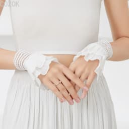 DIY Detachable Cuffs Cuff Extension Embroidery Lace Daisy Fake Sleeves Elastic Wild Wrist Pleated Organ Lolita Fake Sleeves