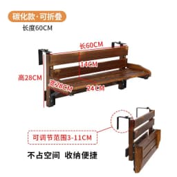 Flower Stand Balcony Guardrail Creative Leisure Small Bar Table Solid Wood Apartment Foldable Home Guardrail Hanging Bar Table
