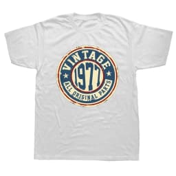 47th Birthday Gift Legends Born In 1977 47 Years Old T Shirts Summer Fathers Day Christmas Streetwear Short Sleeve Men vintage