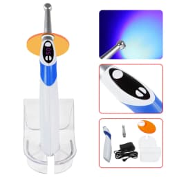 1s/5s Dental Curing Light Lamp for Resin Cure Wireless LED Blue light 1800-2500mw Rechargeable