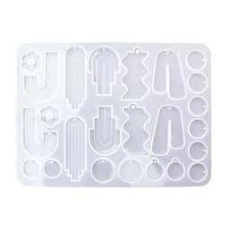 3D Irregular Earring Silicone Molds Epoxy Resin Mold DIY Resin Pendant Jewelry Keychain Crafts Making Tool Non-stick
