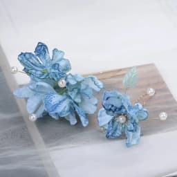New Artificial Flower Floral Hairpin Forks U-shaped Tassel Hair Clip Fork Vinatge Chinese Style Tassel Headwear Hanfu