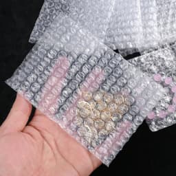 100pcs Clear Bubble Pouches for Packing Lightweight Protective Cushion Bags for Small Items Jewelry Shipping and Moving