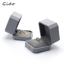 Grey Jewelry Gift Box Ring Earring Necklace Pendant Packaging Set Wedding Engagement Ring Case Bracelet Storage Box