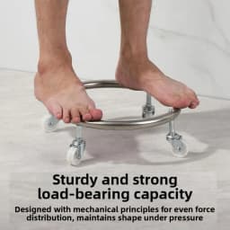 360° Rotation Movable Propane Cylinder Base Holder 100 Lbs Load-Bearing Capacity Stainless Steel Propane Tank Dolly With Brakes