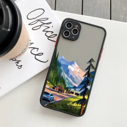 Cartoon Scenery Girl Phone Case For iphone 17 16 15 14 13 11 12 Pro Max Plus for iPhone X XR XS MAX Hard Shockproof Cover Funda