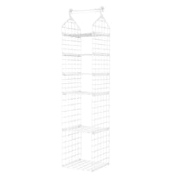 Foldable Hanging Closet Organisers Pajamas Coats Sweaters Sturdy Durable  Towels Layered Storage Basket , 2/3/4/5 Tier