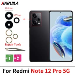 Rear Camera Lens For Xiaomi Redmi Note 13 12 11 Pro Plus 5G 4G Back Camera Glass Lens With Glue Adhesive Sticker