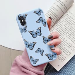 Flowers Funda For Phone Case iPhone X XS MAX XR Capa Soft Silicone Cute Cat Bear Back Cover For iPhone XR Bumper Women Anti-Fall
