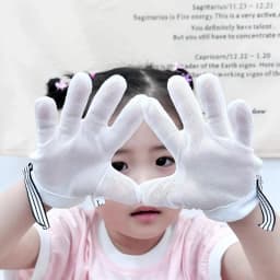 Baby Thumb Sucking Prevention Gloves Double-Sided Mesh Gloves Infant Anti-Chewing Thumb Protector Soft Elastic Fabric Mittens