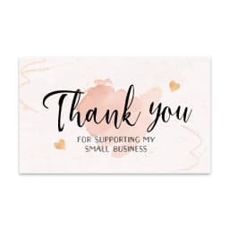 10-30pcs Thank You Cards With Flower Design For Small Business Exquisite Appreciation Card Gift Decoration Cards 9x5.4 CM