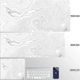 Liquid Mouse Pad Gaming Black And White Contour Lines Printon Demand Large HD Mousepad XXL Playmat Soft Carpet Laptop Mouse Mats