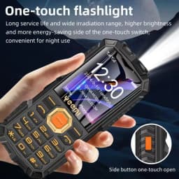 YEEMI Q7 Senior Mobile Phone Large Keys Big Font FM Radio Powerful Flashlight 2400mAh Loud Speaker Cellphone For Elderly