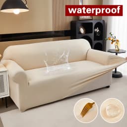 Waterproof Stretch Sofa Slipcover Non-slip Sofa Covers for Living Room Couch Cover Corner Furniture Protector for Kids, Pets