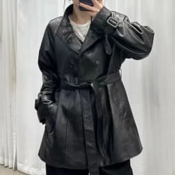 Office Ladies Loose Single-Breasted Genuine Leather Jackets Solid Color Turn Down Collar Long Sleeves Pockets Sheepskin Outwear
