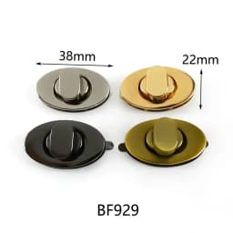 2Pcs Metal Bag Lock Buckles Turn Twist Locks for Women's Handbag Shoulder Bags Closure Latch Clasp DIY Hardware Accessories