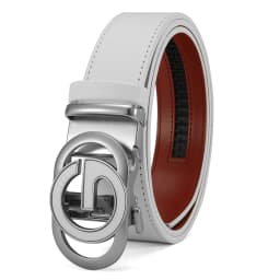 Men's Leather Belts Automatic Buckle Belt Famous Designer Brand Luxury Leather Metal Buckle Cowskin Belts for Jeans Men